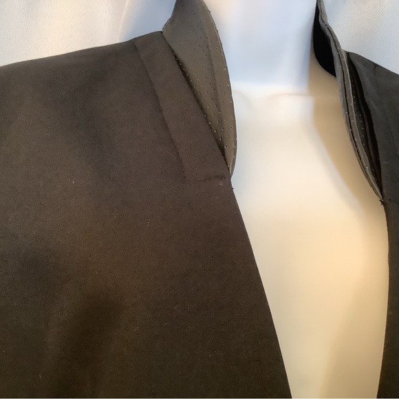 Attitude Jay Manuel Blazer Women’s Size 12 Vegan Leather Cotton Classic Black - Picture 5 of 13